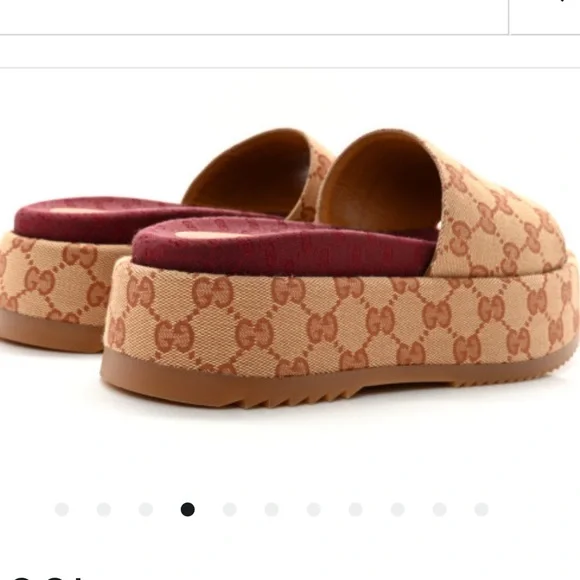 Gucci Supreme Angelina Platform Sandals Size 42 - Picture 2 of 8